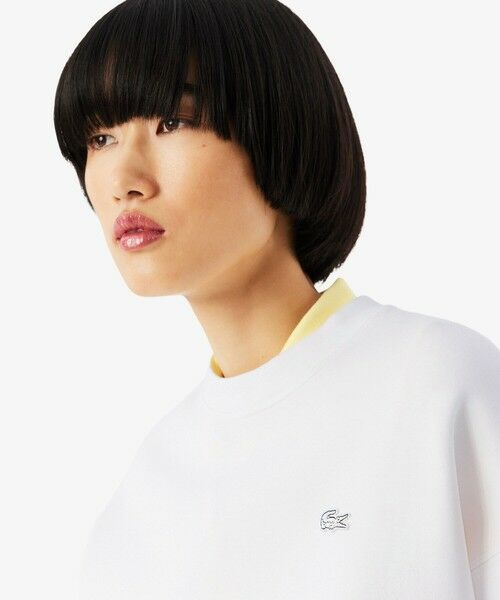 LACOSTE / ラコステ スウェット | オーバーサイズダブルフェイスジャージ クルーネックスウェットシャツ | 詳細1