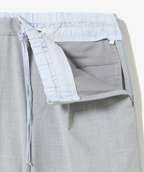LACOSTE / ラコステ その他パンツ | レイヤードウエストタックワイドスラックスパンツ | 詳細17