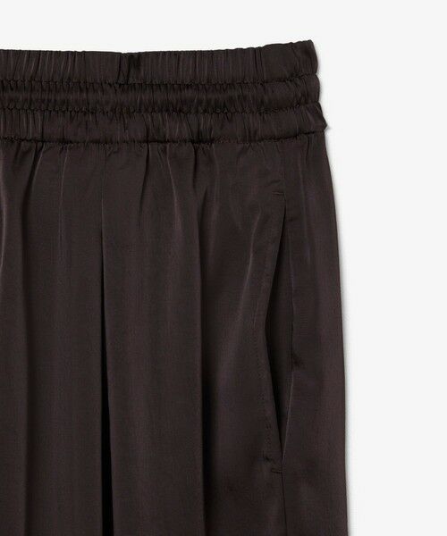 LACOSTE / ラコステ デニムパンツ | オーバーサイズイージーサテンドレープフレアパンツ / ワイドタックパンツ | 詳細10