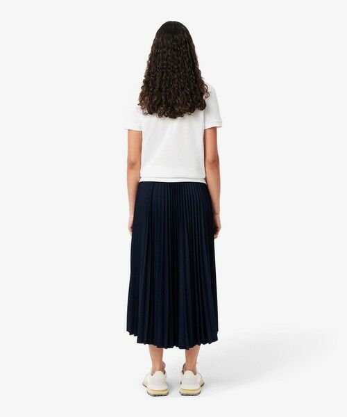 LACOSTE / ラコステ ロング・マキシ丈スカート | ネームジャカード ウエストプリーツロングスカート | 詳細2