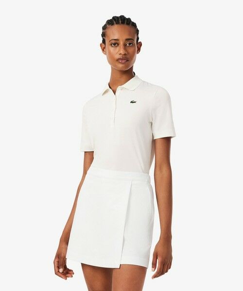 LACOSTE / ラコステ ポロシャツ | UVカット スリムフィットUVプロテクトウルトラドライゴルフポロシャツ（オフホワイト）