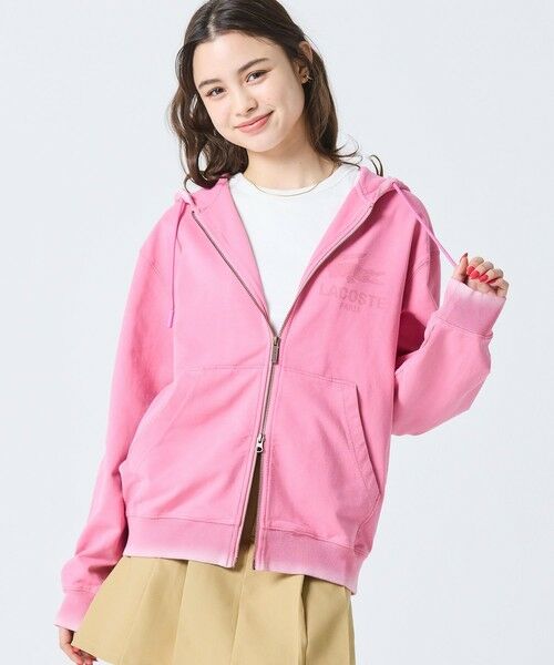 LACOSTE / ラコステ パーカー | ヴィンテージエフェクト ロゴジップフーディー | 詳細6