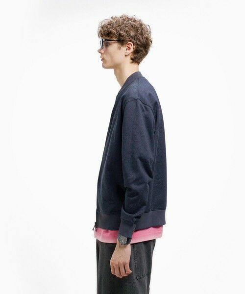 LACOSTE / ラコステ カーディガン・ボレロ | ヘザースウェット メランジニットブルゾン / ドライバーズニット | 詳細7