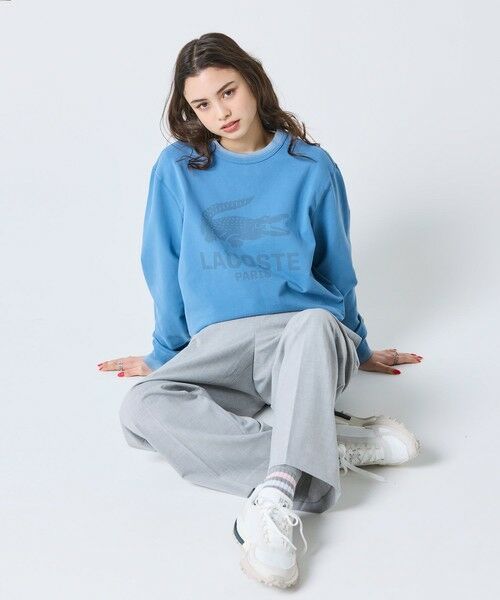 LACOSTE / ラコステ スウェット | ヴィンテージエフェクト ロゴクルーネックスウェット | 詳細11