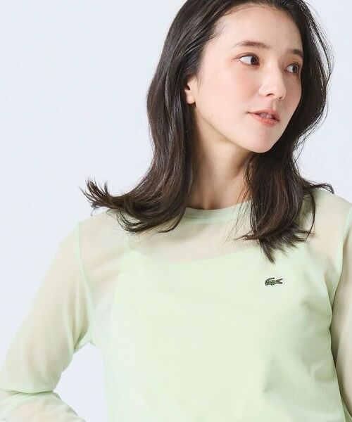 LACOSTE / ラコステ Tシャツ | レイヤードシアートップス キャミソール付き | 詳細15