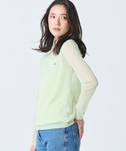 LACOSTE / ラコステ Tシャツ | レイヤードシアートップス キャミソール付き | 詳細17