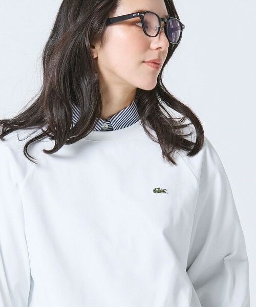 LACOSTE / ラコステ Tシャツ | クロップド丈 バルーンスリーブ ギャザー ロングスリーブTシャツ | 詳細8