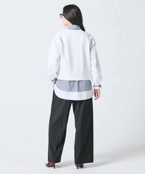 LACOSTE / ラコステ Tシャツ | クロップド丈 バルーンスリーブ ギャザー ロングスリーブTシャツ | 詳細14