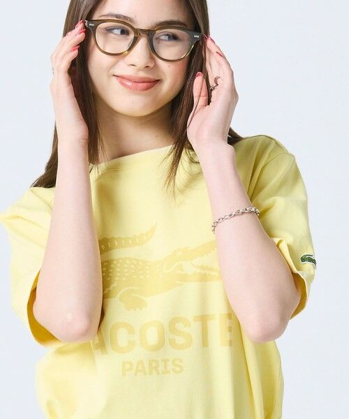 LACOSTE / ラコステ Tシャツ | ヴィンテージエフェクト ロゴTシャツ | 詳細1