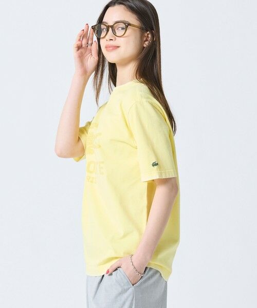 LACOSTE / ラコステ Tシャツ | ヴィンテージエフェクト ロゴTシャツ | 詳細2