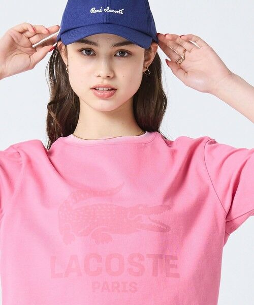 LACOSTE / ラコステ Tシャツ | ヴィンテージエフェクト ロゴTシャツ | 詳細4