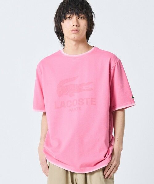 LACOSTE / ラコステ Tシャツ | ヴィンテージエフェクト ロゴTシャツ | 詳細5