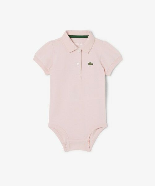 LACOSTE / ラコステ ロンパース | ベビーズ鹿の子地ボディスーツ(ホワイト)