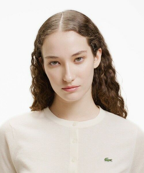 LACOSTE / ラコステ カーディガン・ボレロ | 丸首ラメニットカーディガン | 詳細1