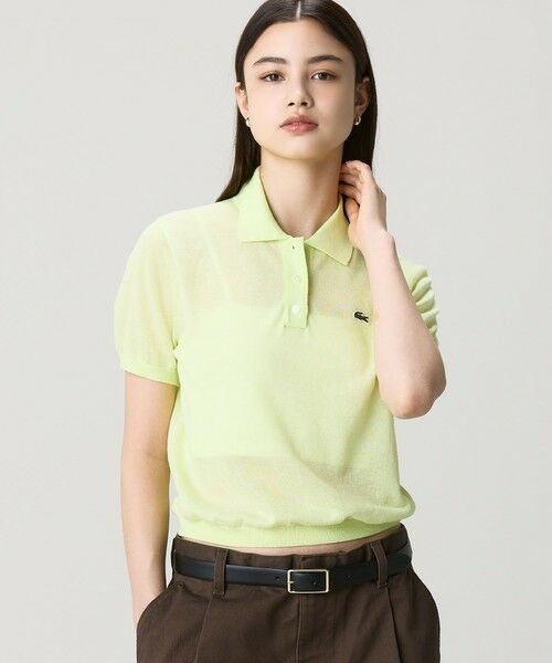 LACOSTE / ラコステ ポロシャツ | シアーラメニットポロシャツ | 詳細10