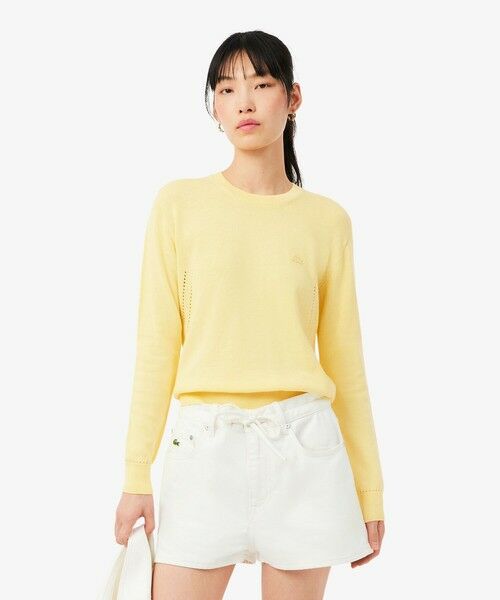 LACOSTE / ラコステ ニット・セーター | シームレス3Dニットセーター（イエロー）