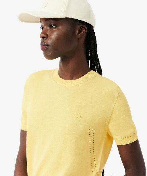 LACOSTE / ラコステ ニット・セーター | シームレス3Dニット半袖セーター | 詳細1