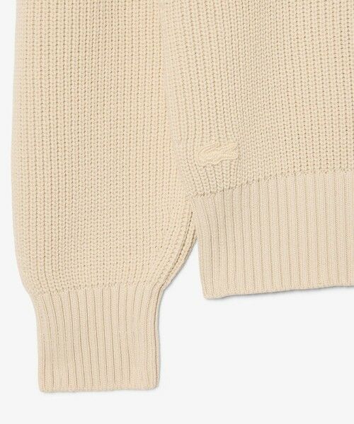 LACOSTE / ラコステ ニット・セーター | ダイヤロゴパッチポロカラーニットセーター | 詳細5