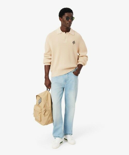 LACOSTE / ラコステ ニット・セーター | ダイヤロゴパッチポロカラーニットセーター | 詳細7