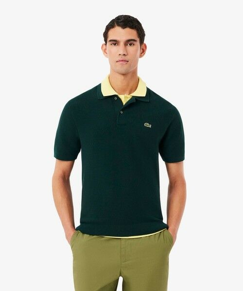 LACOSTE / ラコステ ポロシャツ | ハイゲージニットクラシックポロシャツ（グリーン）
