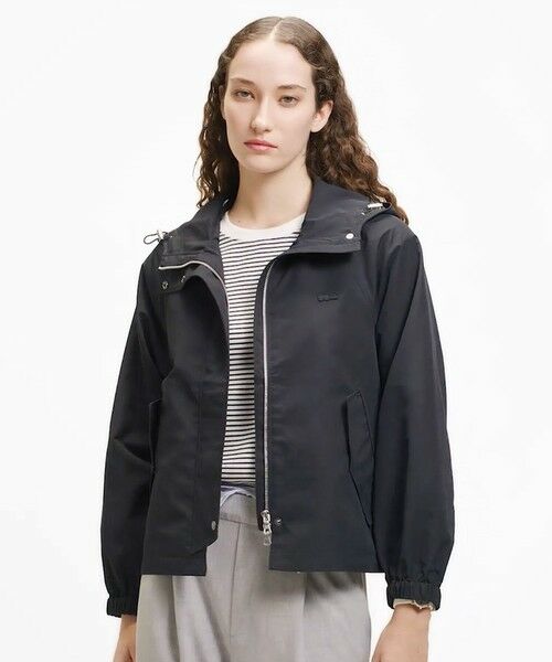 LACOSTE / ラコステ その他アウター | インパーテッドプリーツ Aラインマウンテンパーカー（ブラック）