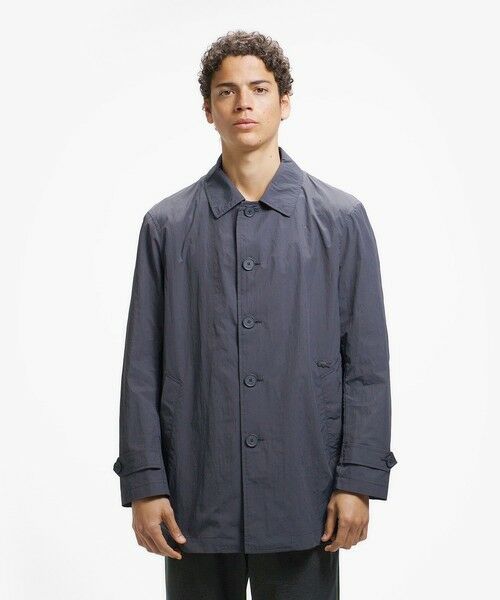 LACOSTE / ラコステ ステンカラーコート | パッカブルナイロンステンカラーコート（ダークアッシュ）