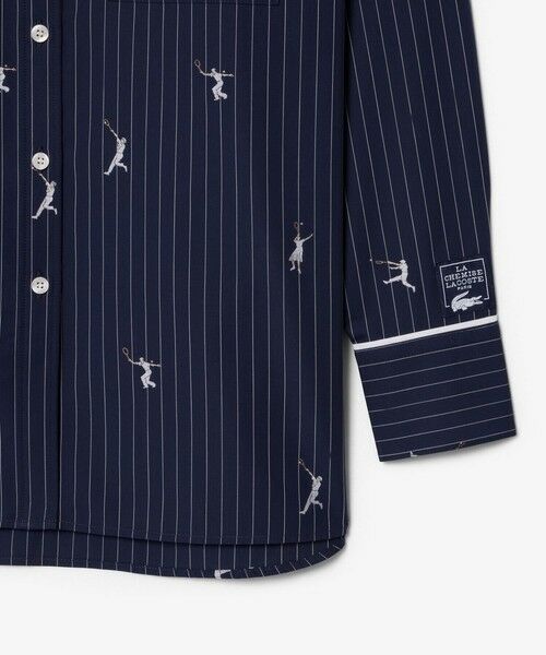 LACOSTE / ラコステ シャツ・ブラウス | プレイヤージャカード ストライプオーバーサイズシャツ | 詳細2