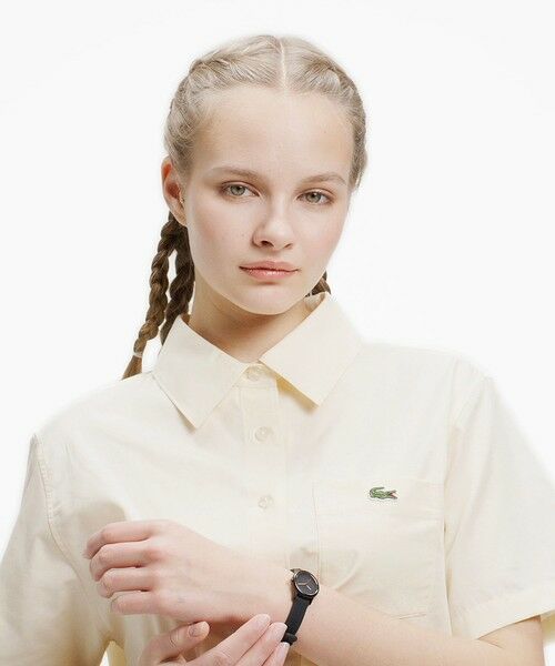 LACOSTE / ラコステ シャツ・ブラウス | クロップドボタンシャツ | 詳細1