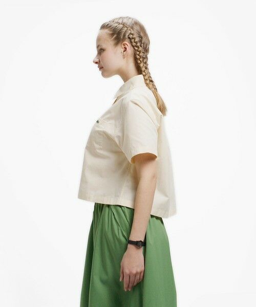 LACOSTE / ラコステ シャツ・ブラウス | クロップドボタンシャツ | 詳細3