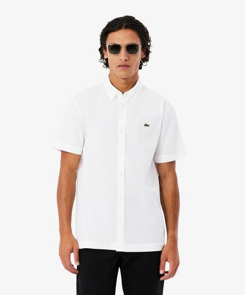 LACOSTE / ラコステ シャツ・ブラウス | ショートスリーブポプリンシャツ（ホワイト）