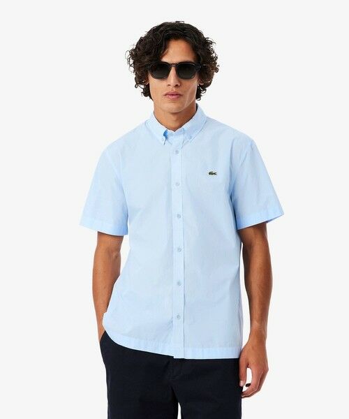 LACOSTE / ラコステ シャツ・ブラウス | ショートスリーブポプリンシャツ（ライトブルー）