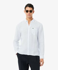 LACOSTE / ラコステ シャツ・ブラウス | リネンストライプシャツ