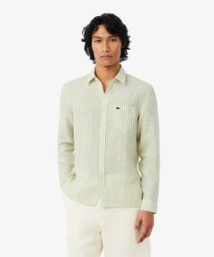 LACOSTE / ラコステ シャツ・ブラウス | リネンストライプシャツ
