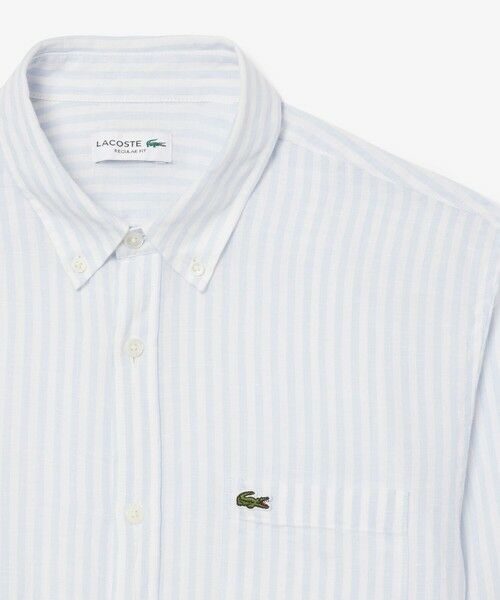 LACOSTE / ラコステ シャツ・ブラウス | リネンストライプシャツ | 詳細4