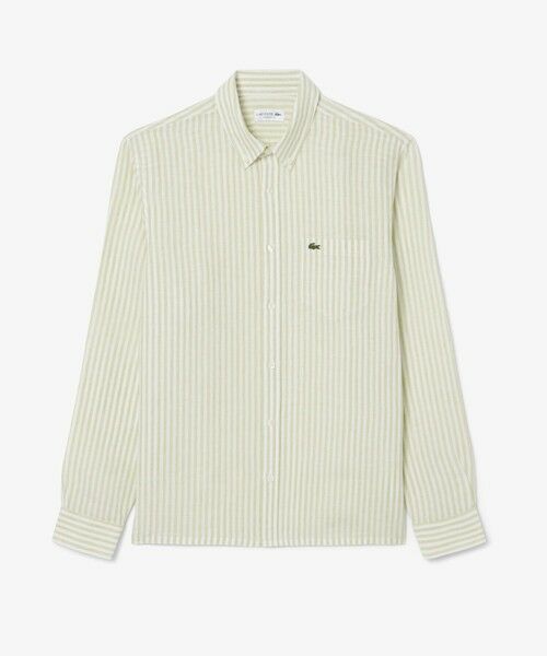 LACOSTE / ラコステ シャツ・ブラウス | リネンストライプシャツ | 詳細10