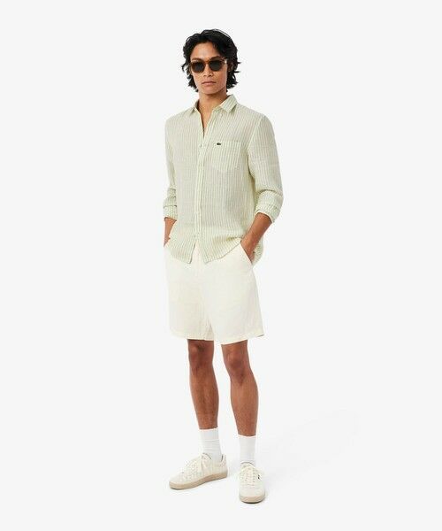 LACOSTE / ラコステ シャツ・ブラウス | リネンストライプシャツ | 詳細14