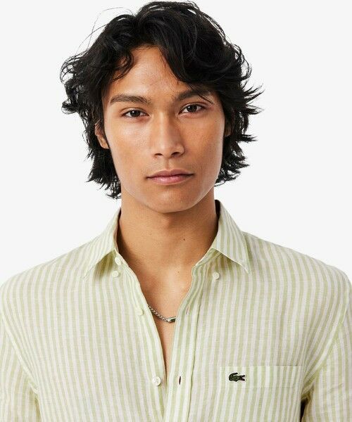 LACOSTE / ラコステ シャツ・ブラウス | リネンストライプシャツ | 詳細8