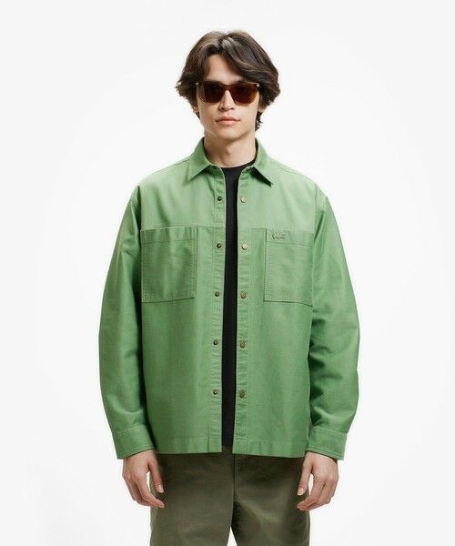 LACOSTE / ラコステ シャツ・ブラウス | コードレーンシャツジャケット(ライトグリーン)