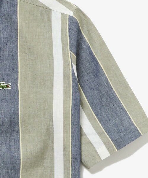 LACOSTE / ラコステ シャツ・ブラウス | リネンブレンドオープンカラーシャツ | 詳細10