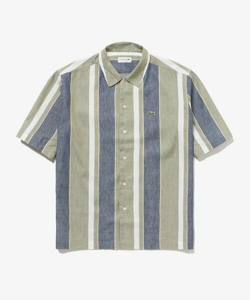 LACOSTE / ラコステ シャツ・ブラウス | リネンブレンドオープンカラーシャツ | 詳細3