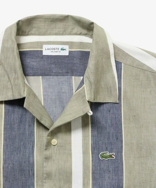 LACOSTE / ラコステ シャツ・ブラウス | リネンブレンドオープンカラーシャツ | 詳細8