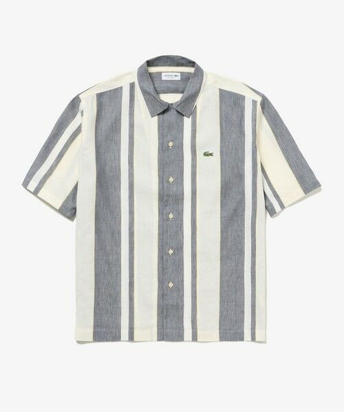 LACOSTE / ラコステ シャツ・ブラウス | リネンブレンドオープンカラーシャツ | 詳細14