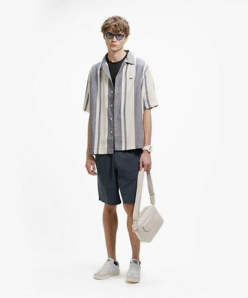 LACOSTE / ラコステ シャツ・ブラウス | リネンブレンドオープンカラーシャツ | 詳細16