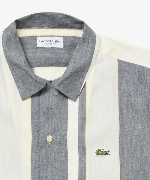 LACOSTE / ラコステ シャツ・ブラウス | リネンブレンドオープンカラーシャツ | 詳細18