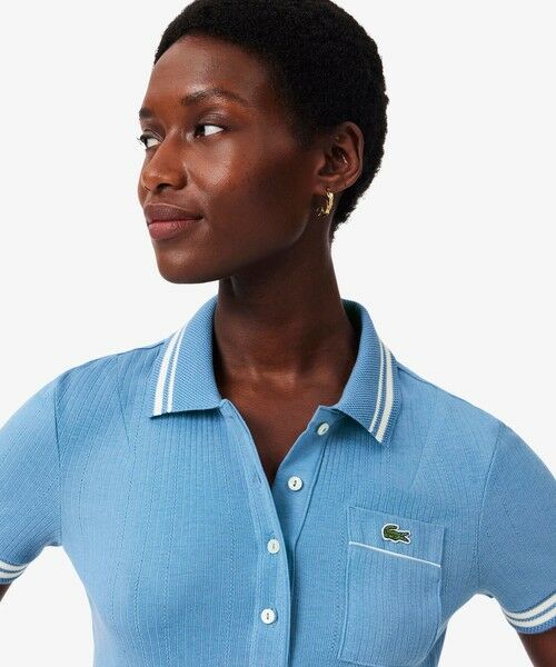 LACOSTE / ラコステ ポロシャツ | フランスメイド ナローリブニット スリムフィットポロシャツ | 詳細2
