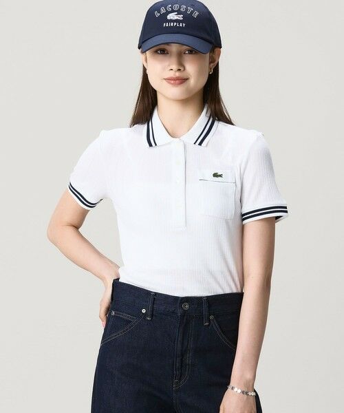 LACOSTE / ラコステ ポロシャツ | フランスメイド ナローリブニット スリムフィットポロシャツ | 詳細8