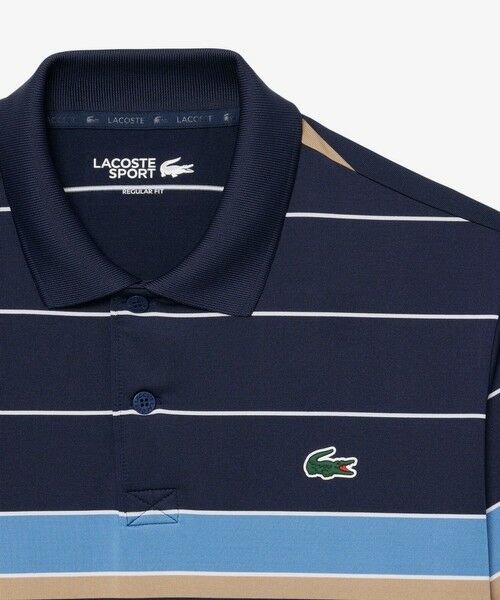 LACOSTE / ラコステ ポロシャツ | ウルトラドライ パネル配色ボーダーゴルフポロシャツ | 詳細4