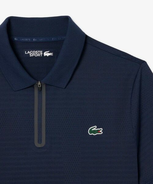 LACOSTE / ラコステ ポロシャツ | ウルトラドライ コートジャカードジップポロシャツ | 詳細1