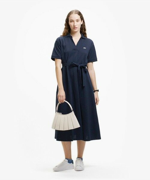 LACOSTE / ラコステ ロング・マキシ丈ワンピース | スキッパーネックポロドレス / マキシ丈フレアワンピース | 詳細6