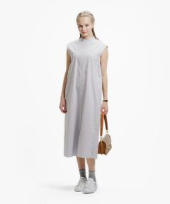 LACOSTE / ラコステ ミニ丈・ひざ丈ワンピース | Aラインノースリーブシャツドレス / ミモレ丈シャツワンピース